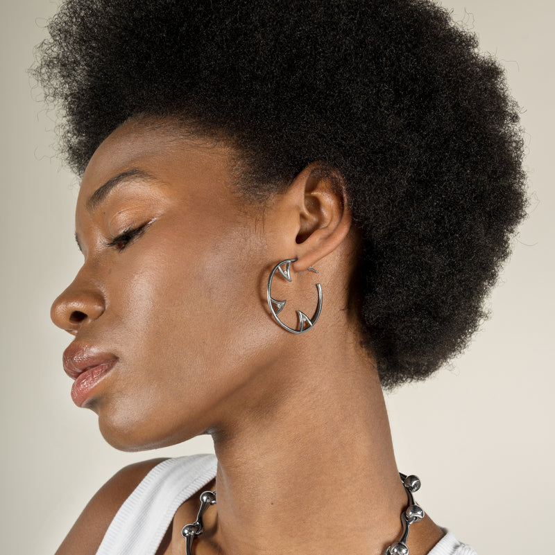 SHARCH HOOPS SILVER