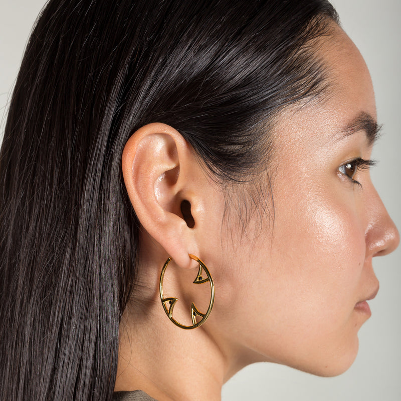 SHARCH HOOPS GOLD