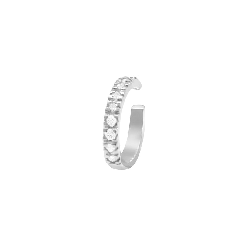 ECO-FINE EAR CUFF WHITE GOLD WITH WHITE DIAMONDS