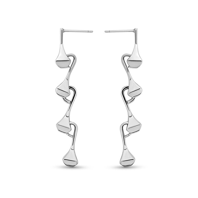 AMAZON DROP EARRINGS SILVER