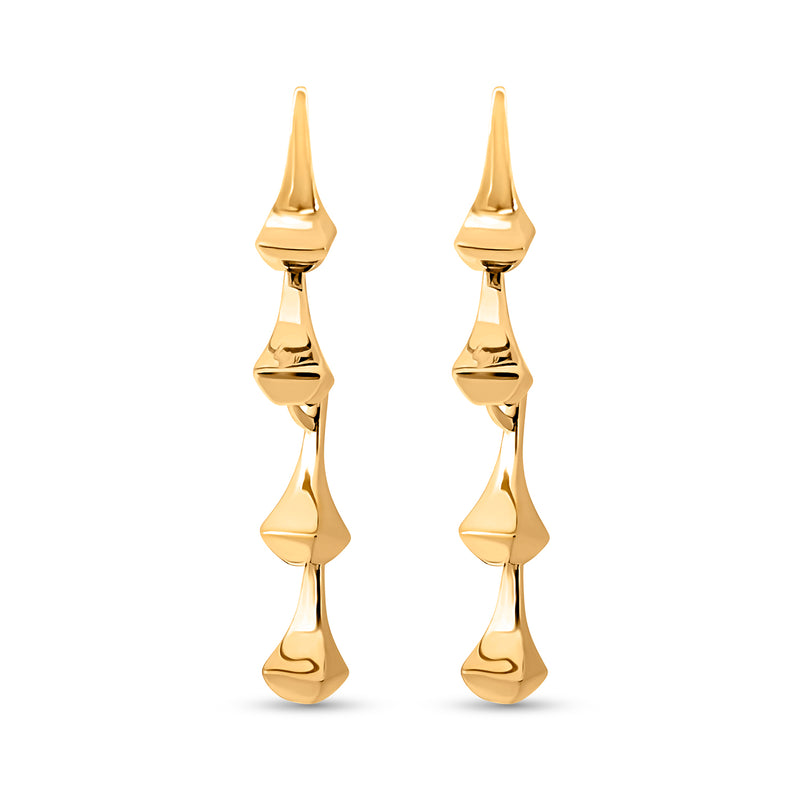 AMAZON DROP EARRINGS GOLD