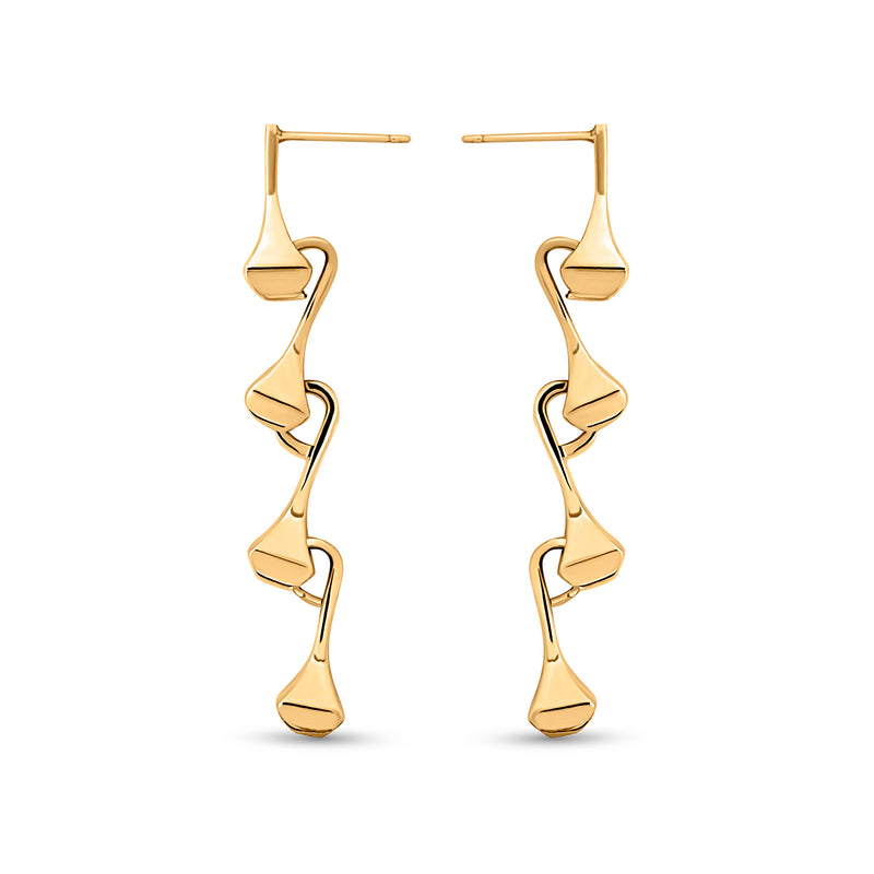 AMAZON DROP EARRINGS GOLD