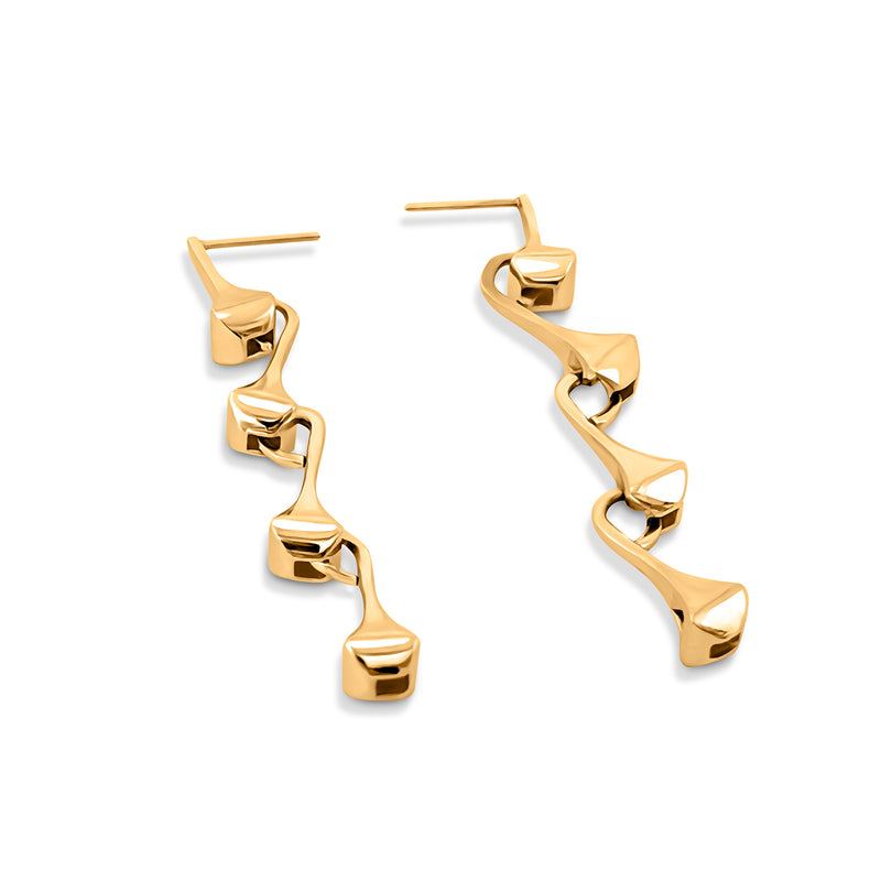 AMAZON DROP EARRINGS GOLD