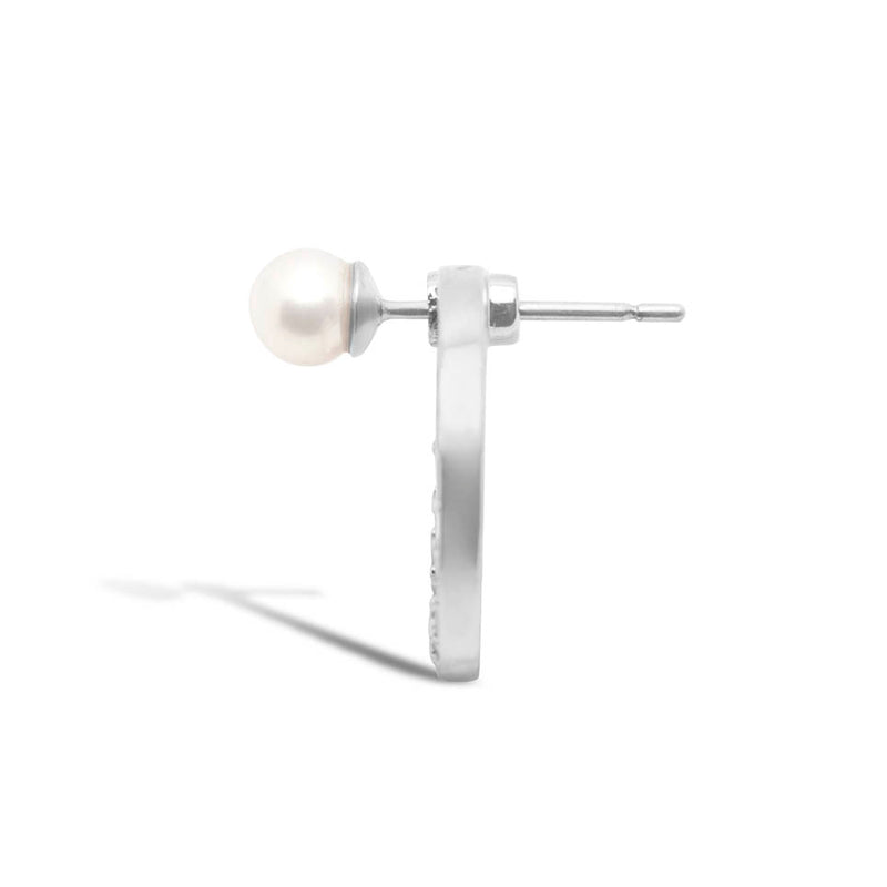 SNAKETRIC DISC EARRINGS WHITE