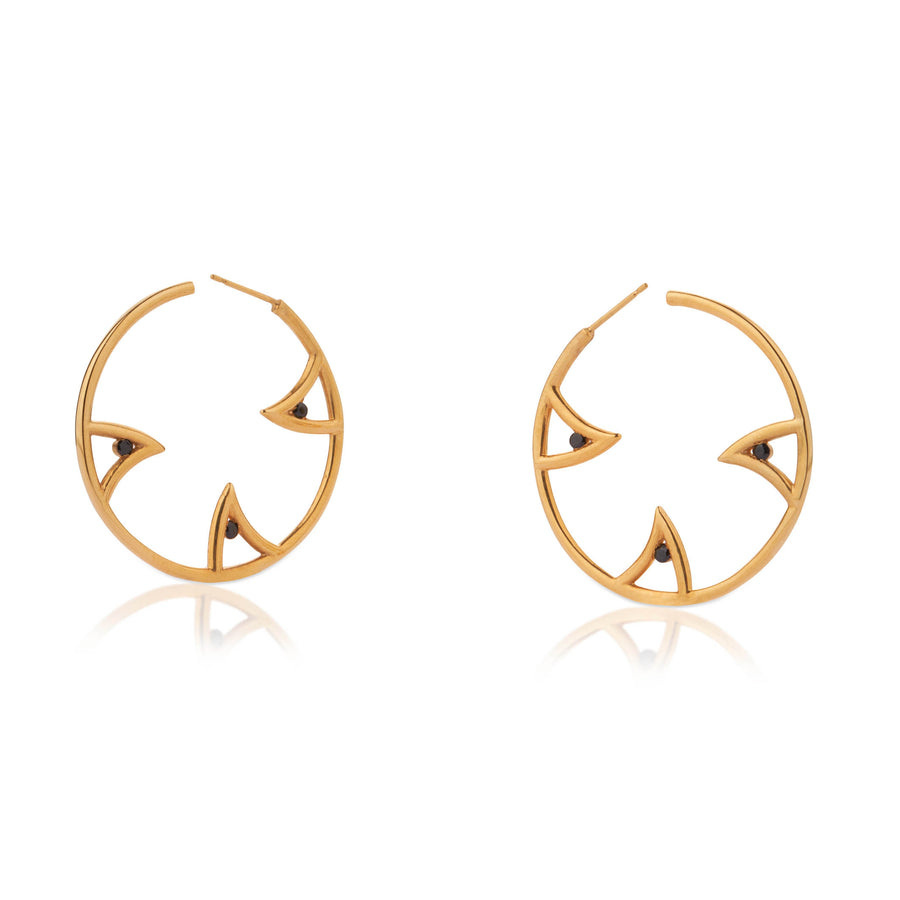 SHARCH HOOPS GOLD