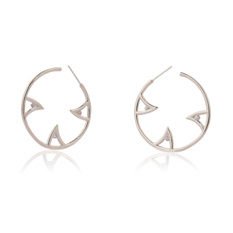 SHARCH HOOPS SILVER