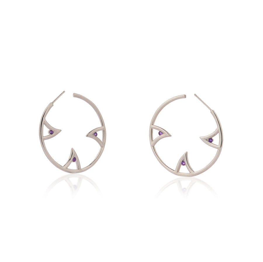 SHARCH HOOPS SILVER