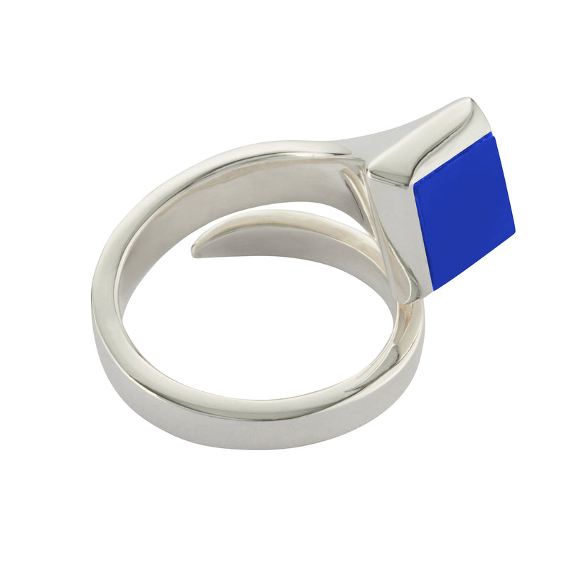 AMAZON RING SILVER WITH LAPIS