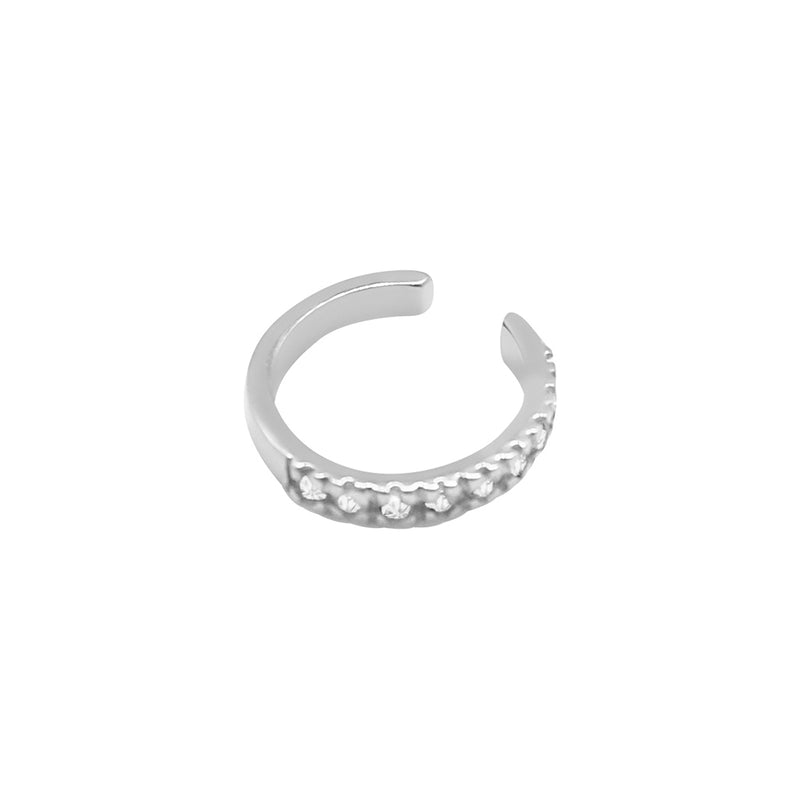 ECO-FINE EAR CUFF WHITE GOLD WITH WHITE DIAMONDS