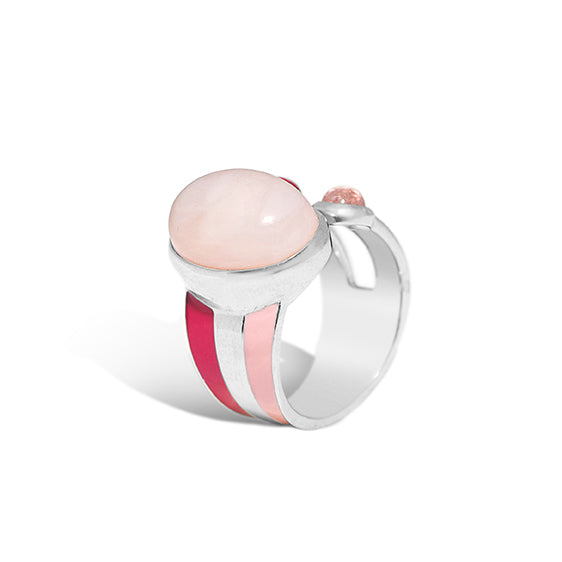 PINK STRIPED RING