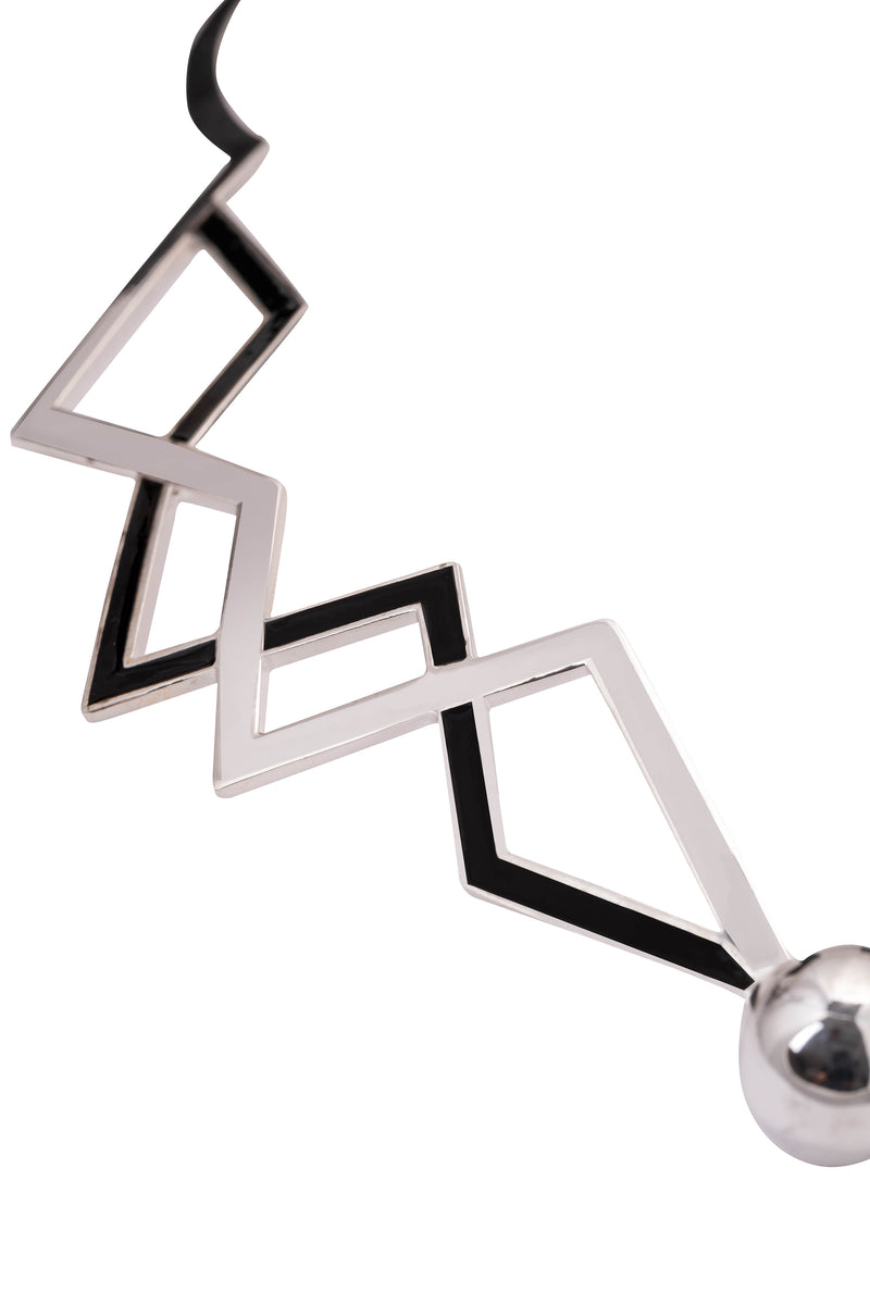 SNAKETRIC EDGY CHOKER SILVER