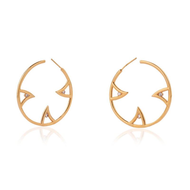 SHARCH HOOPS GOLD
